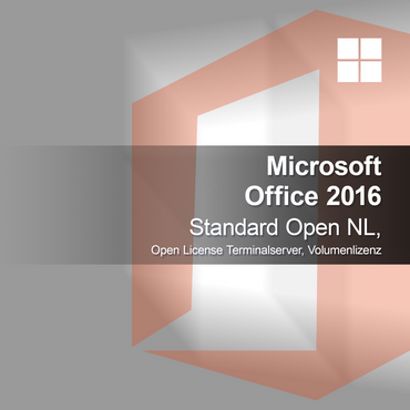 Microsoft Office 2016 Standard Open NL, Open License Terminalserver, Volumenlicens