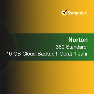 Norton 360 Standard, 10 GB Bulut Yedekleme, 1 Cihaz 1 Yıl