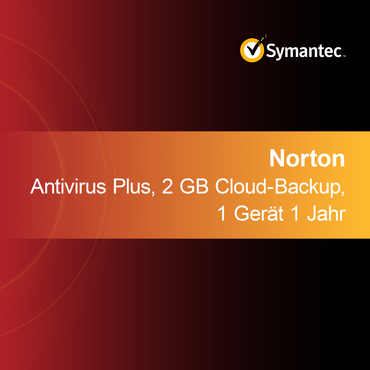 Norton Antivirus Plus, 2 GB облачно архивиране, 1 устройство 1 година