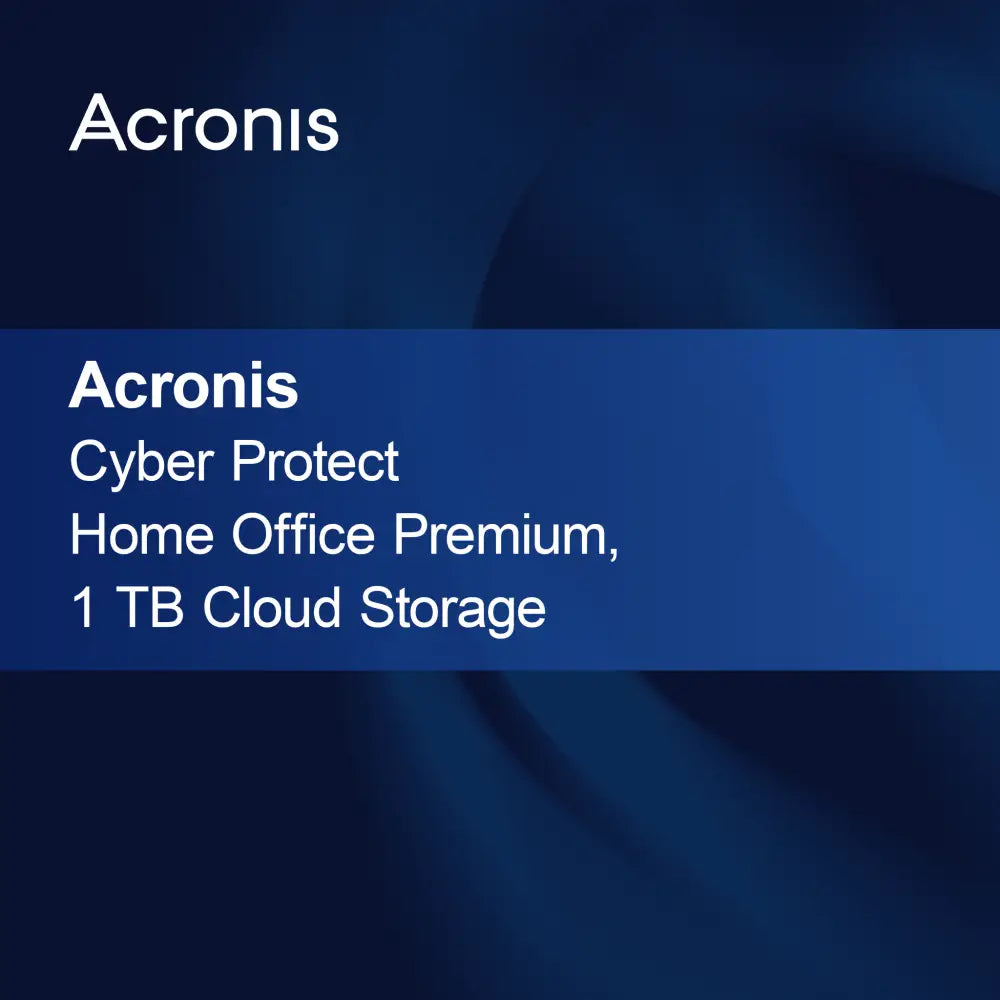 Acronis Cyber Protect Home Office Premium, 1 TB облачно съхранение