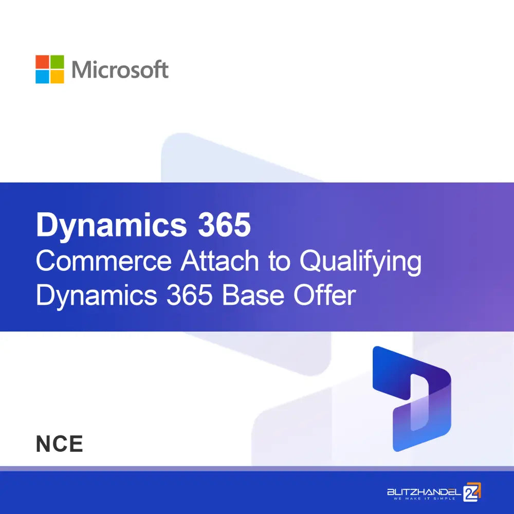 Dynamics 365 Commerce Vincular à Oferta Base Qualificada do Dynamics 365 (NCE)