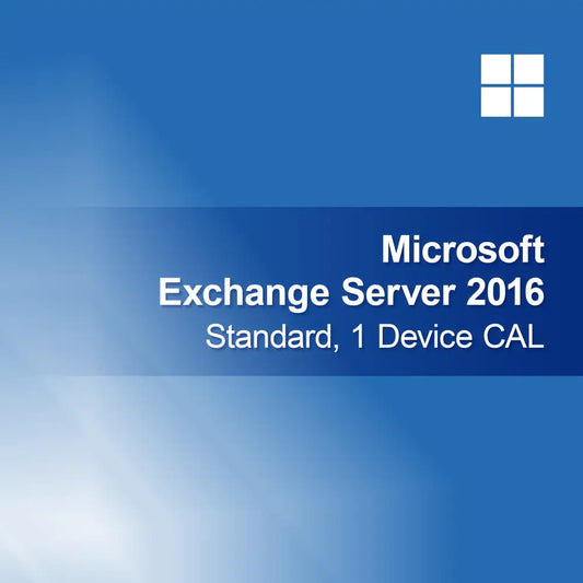Microsoft Exchange Server 2016 Standard, 1 enhets CAL