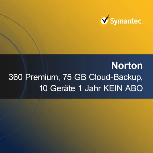Norton 360 Premium, 75 GB облачно архивиране, 10 устройства 1 година БЕЗ АБОНАМЕНТ